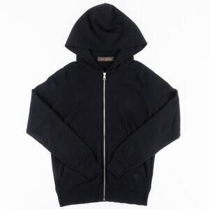 Exclusive Louis Vuitton Cashmere Zip-Up Hoodie Men's Small Black